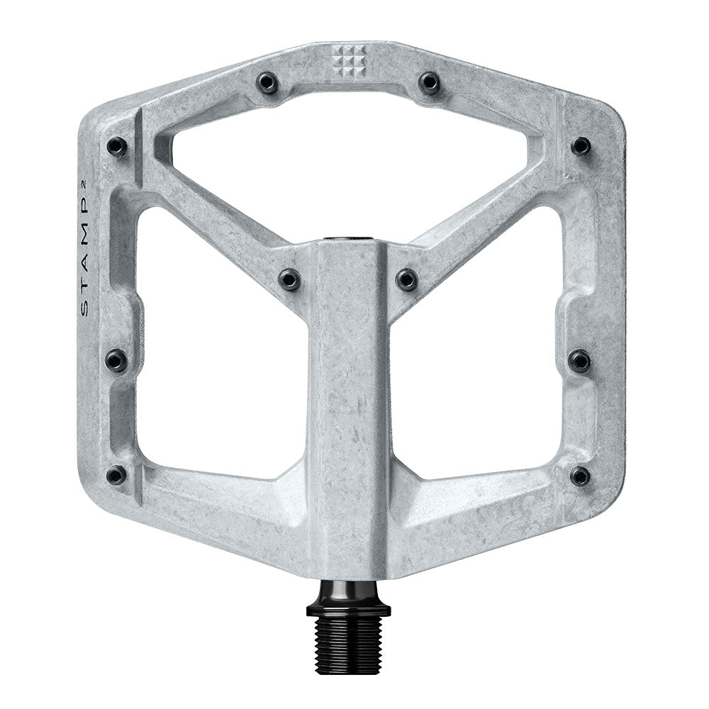 Crank Brothers Stamp 2 Gen 2 Alloy Pedals - Raw Silver - L