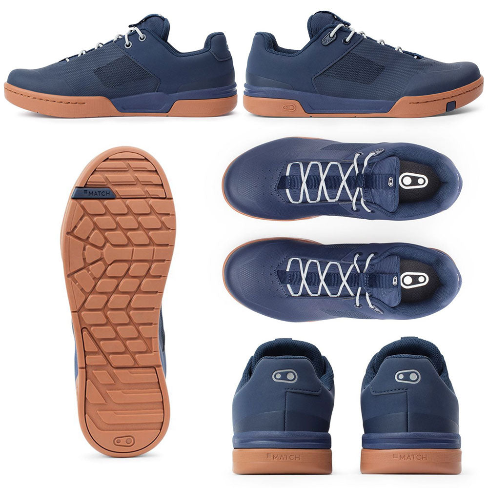 crankbrothers flat pedal shoes Crank Brothers Stamp Lace Flat Shoes - US 10.0 - Navy - Gum