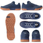 Crank Brothers Stamp Lace Flat Shoes - US 11.0 - Navy - Gum