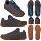 Crank Brothers Stamp Lace Limited Edition Splatter Flat Shoes - US 9.0 - Grey - Blue - Gum