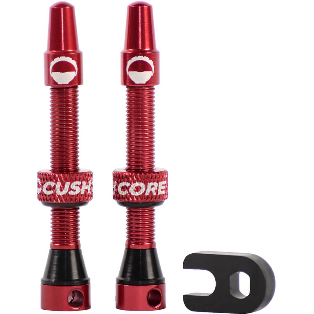 CushCore Tubeless Valves - Red - 44mm