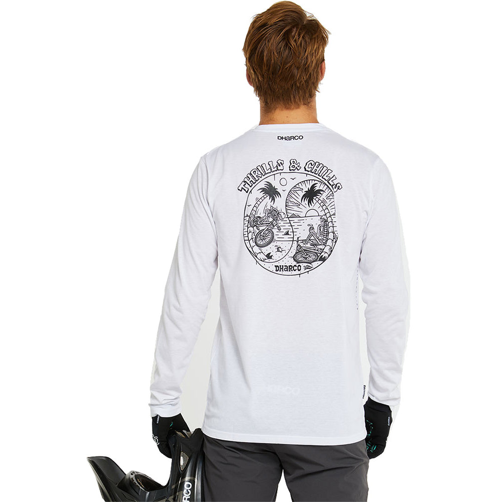 DHaRCO Men's Long Sleeve Tech Tee - S - Thrills and Chills