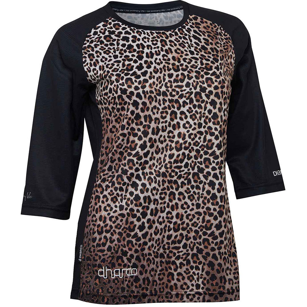 DHaRCO Women's 3-4 Sleeve Jersey - M - Leopard