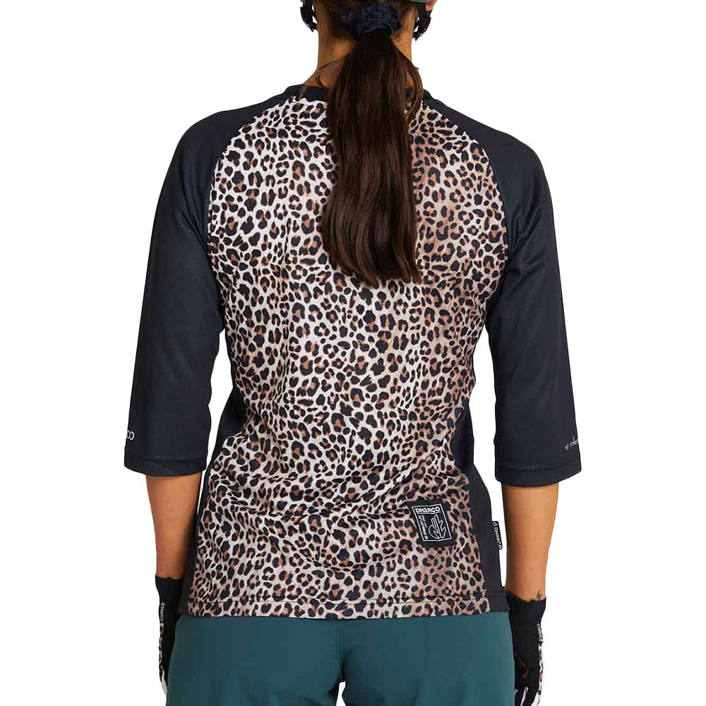 DHaRCO Women's 3-4 Sleeve Jersey - M - Leopard