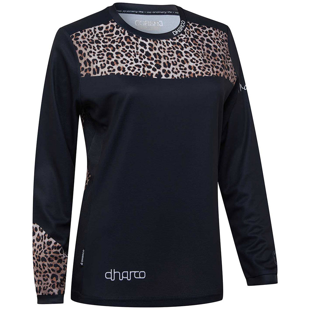 DHaRCO Women's Long Sleeve Gravity Jersey - S - Leopard