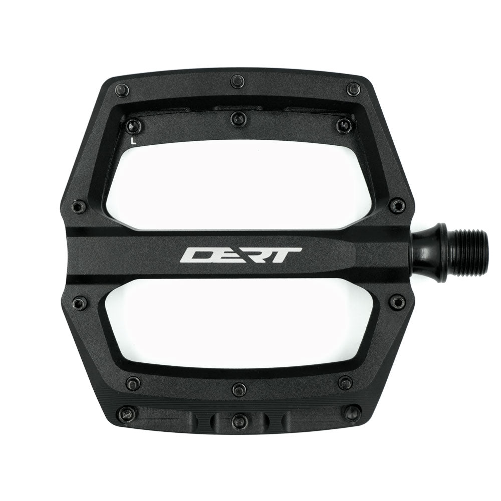 Dert Alloy Flat Pedals - Black