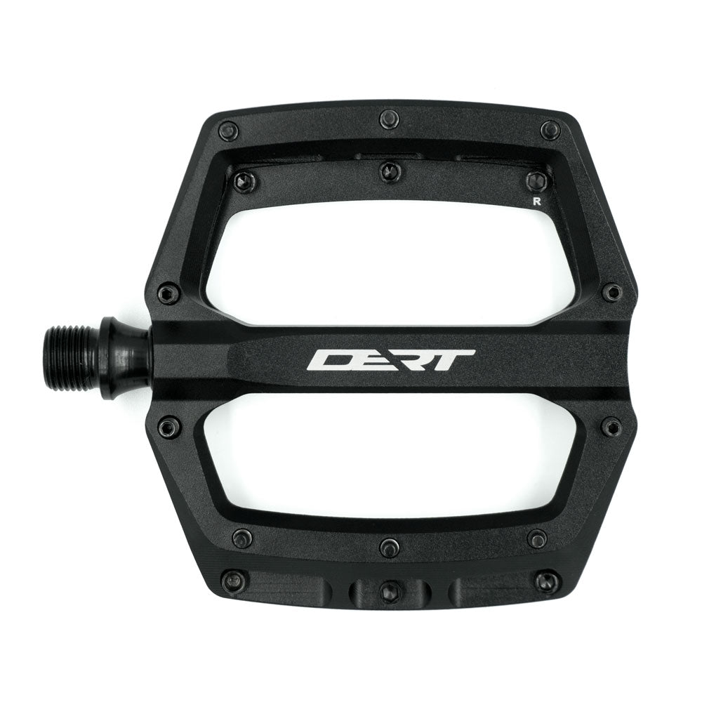 Dert Alloy Flat Pedals - Black