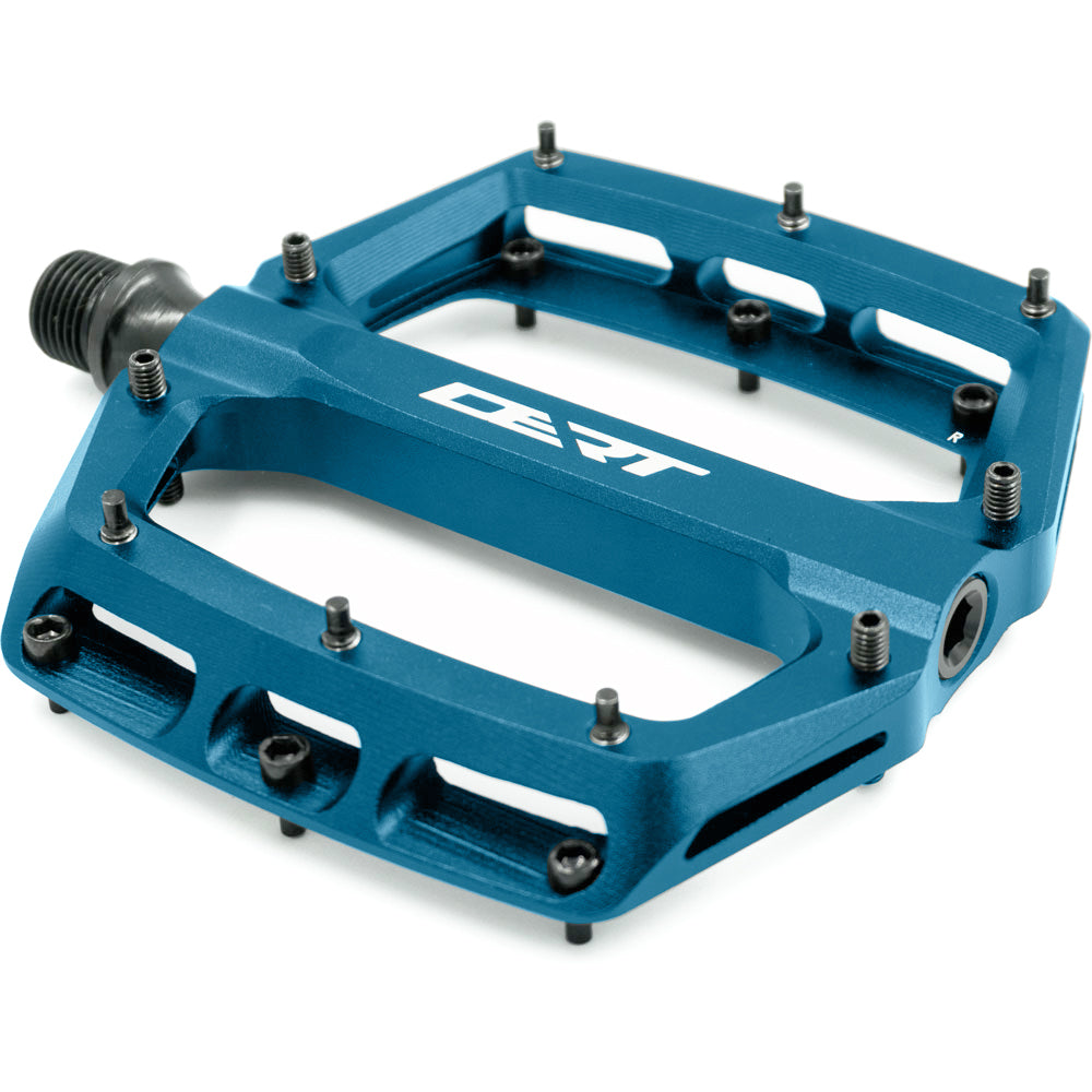 Dert Alloy Flat Pedals - Blue