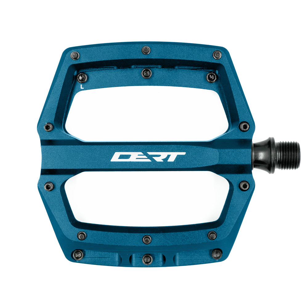 Dert Alloy Flat Pedals - Blue