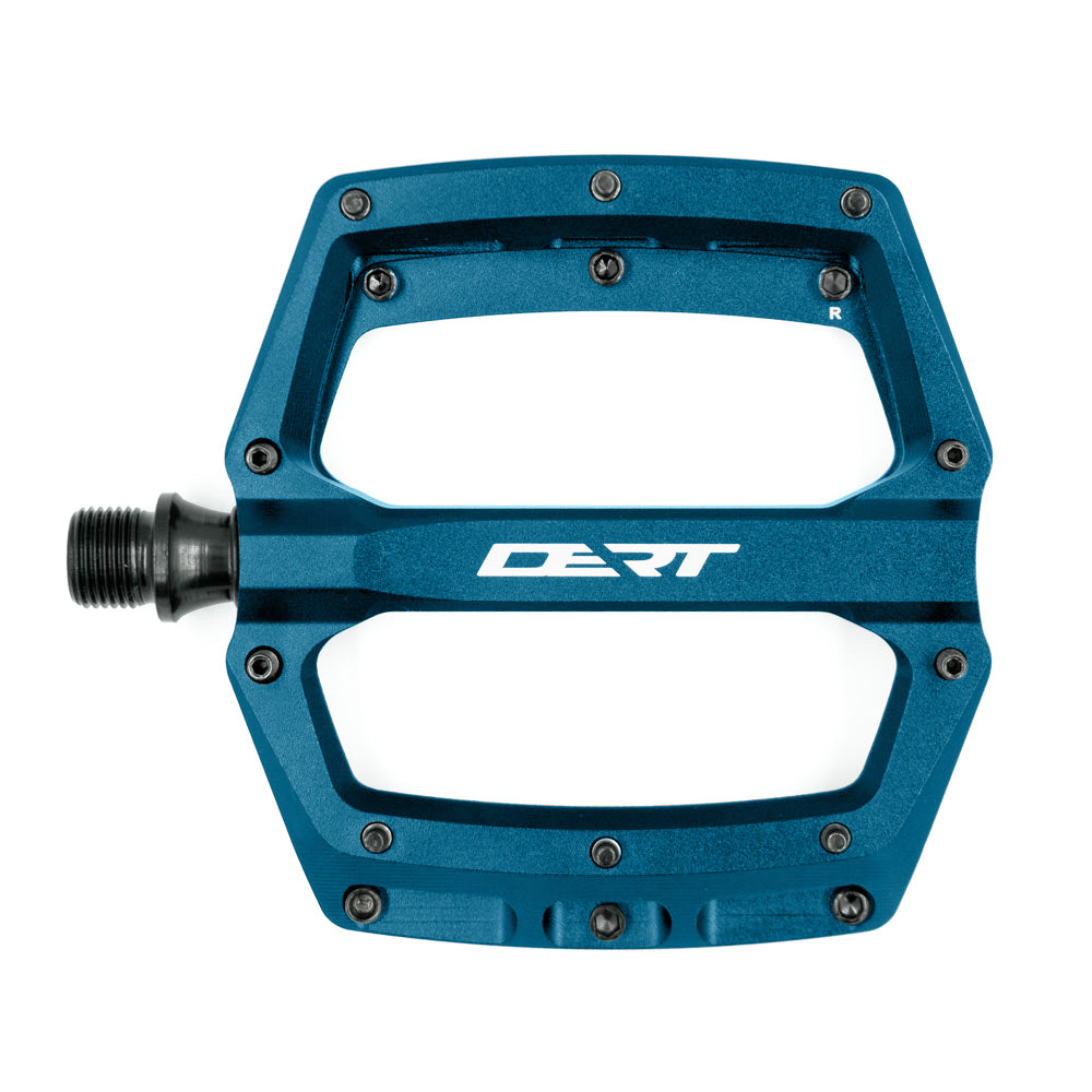 Dert Alloy Flat Pedals - Blue