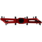 Dert Alloy Flat Pedals - Red