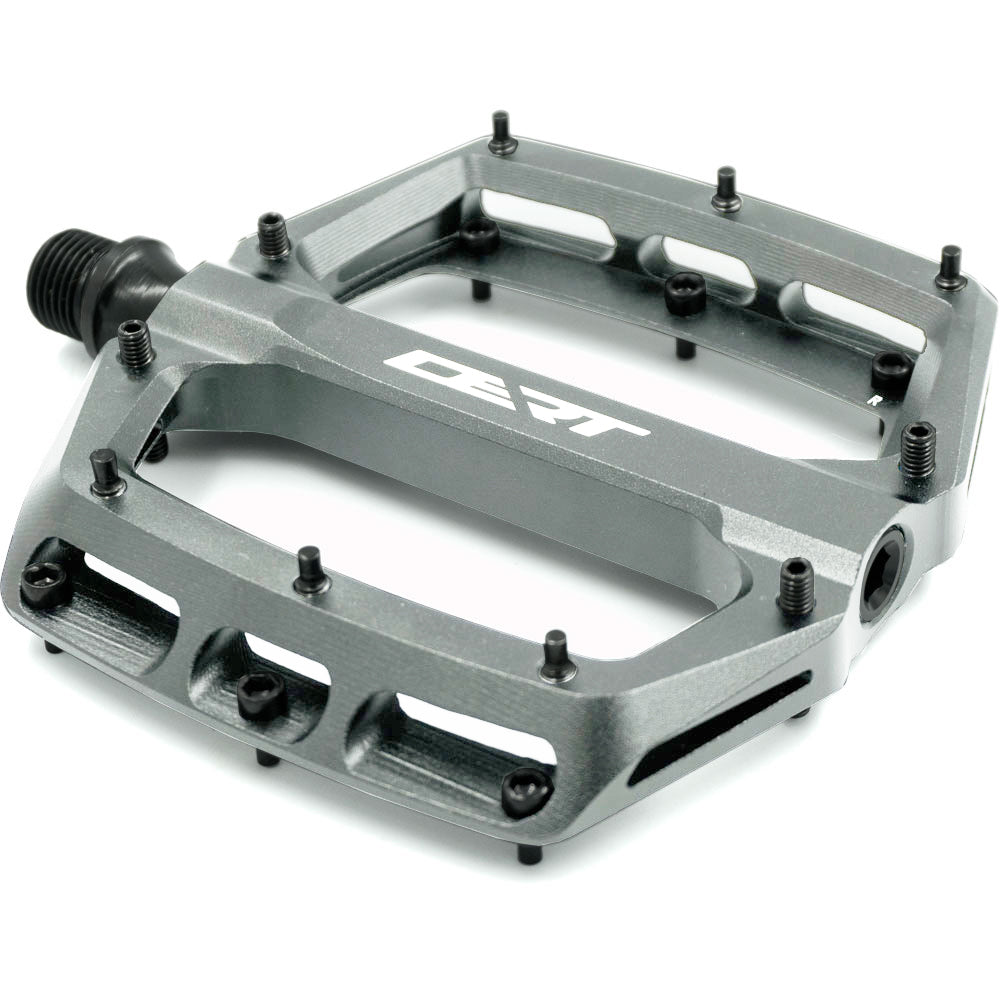 Dert Alloy Flat Pedals - Grey
