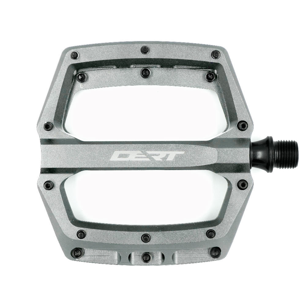 Dert Alloy Flat Pedals - Grey