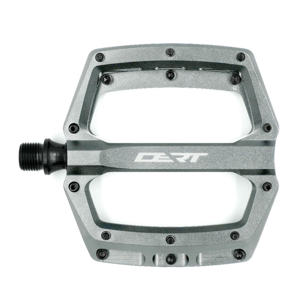 Dert Alloy Flat Pedals - Grey