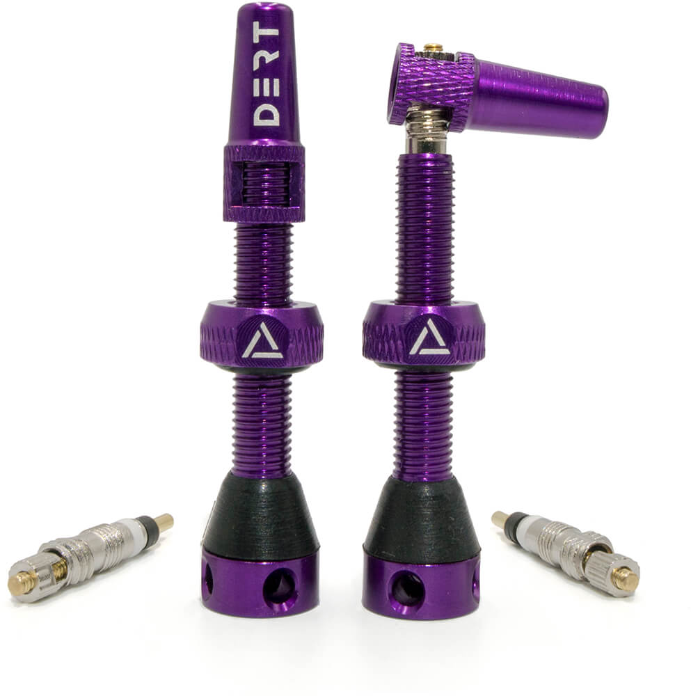 Dert Premium Tubeless Valve Kit - Purple - V1 - 44mm