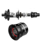 DT Swiss 350 Centrelock Disc Rear Hub - Shimano Micro Spline - Black - White - 12x148mm Boost - 2022 - Centrelock - Rear - 32 Hole