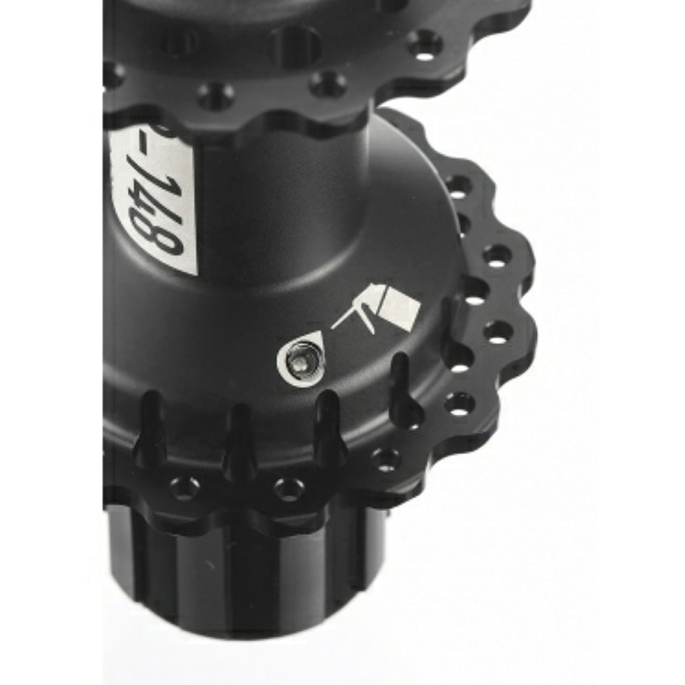 DaBomb UFO 6 Bolt Disc Front Hub - Front - 15x110mm Boost - 6 Bolt - 32 Hole - J-Bend - Black
