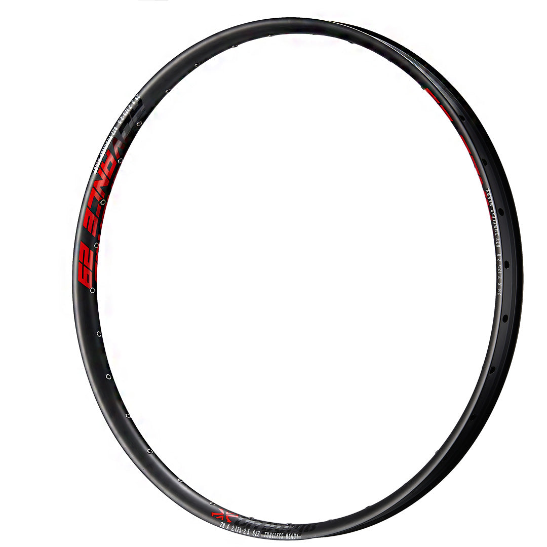 DaBomb Advance Rim - Black - Red - 32 Hole - 29 Inch
