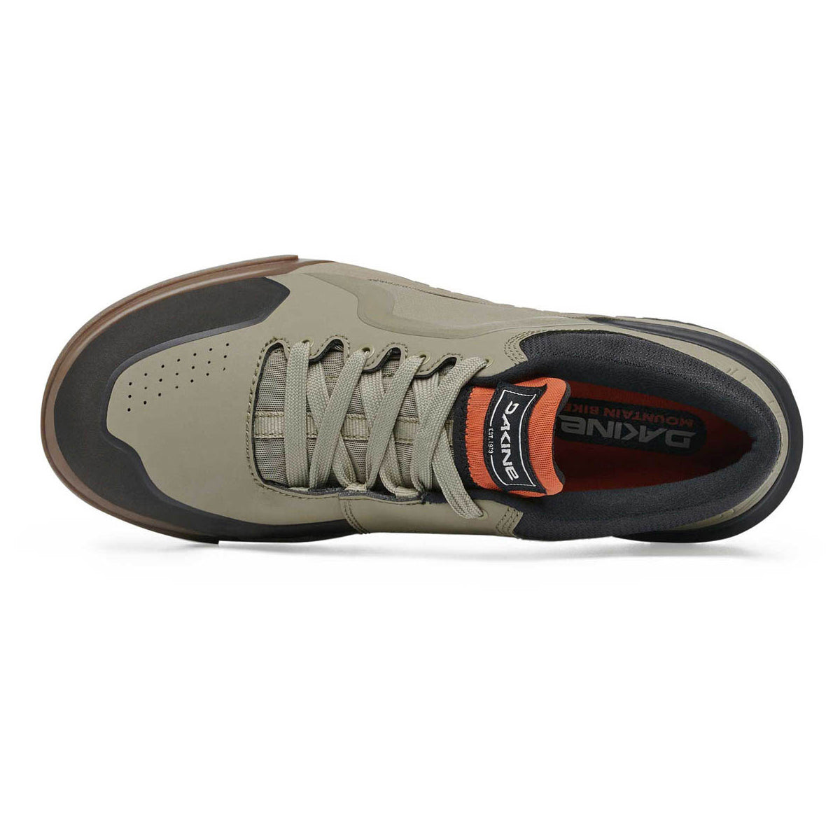 Dakine Drift Men's Flat Pedal Shoes - US 7.0 - Terra Khaki - Papaya Orange
