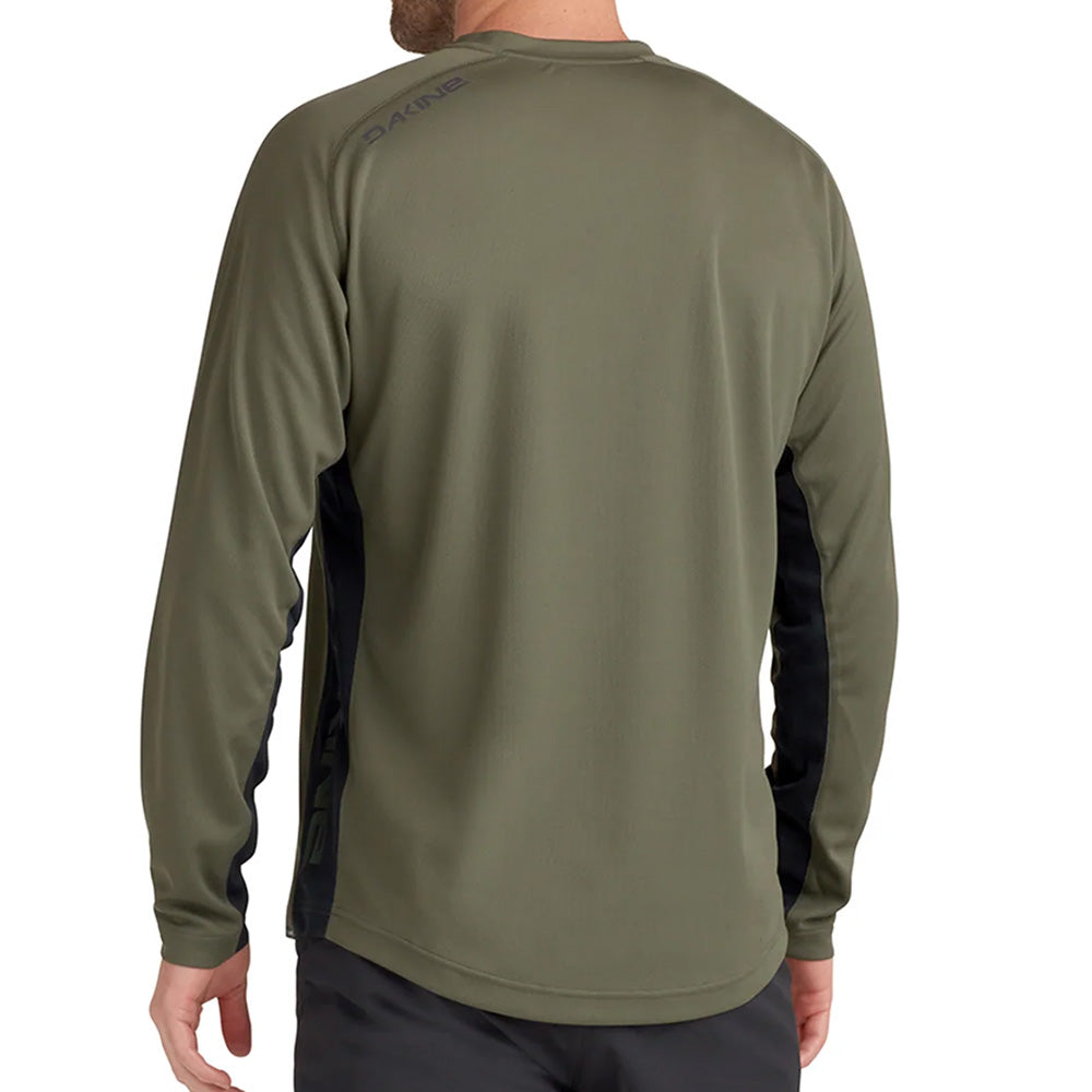 Dakine Thrillium Long Sleeve Jersey - L - Peat Green