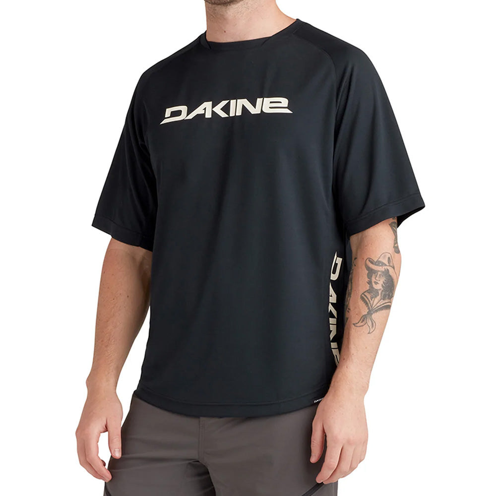 Dakine Thrillium Short Sleeve Jersey - L - Black