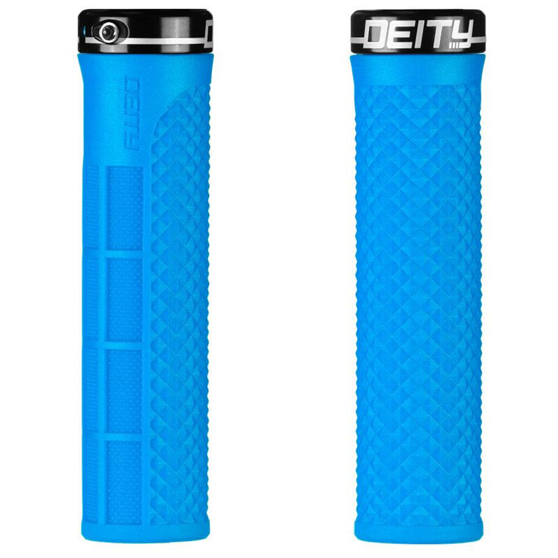 Deity Lockjaw Single Clamp Lock On Grips - Blue