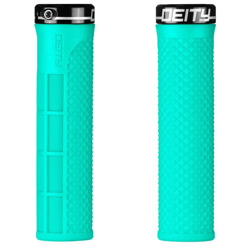 Deity Lockjaw Single Clamp Lock On Grips - Mint