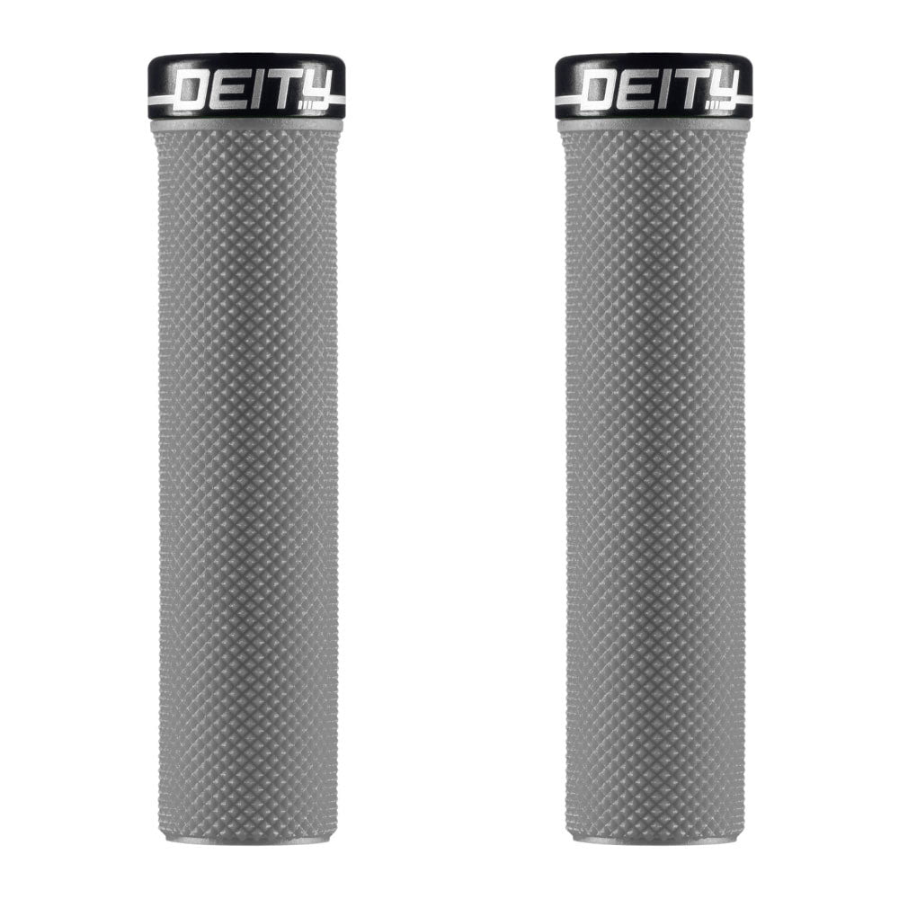 Deity Slimfit Single Clamp Lock On Grips - Stealth With Black Clamps