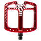 Deity TMAC Alloy Flat Pedals - Red