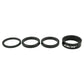 Dert Headset Spacer Set - Gloss Black - 3mm - 2x5mm - 10mm