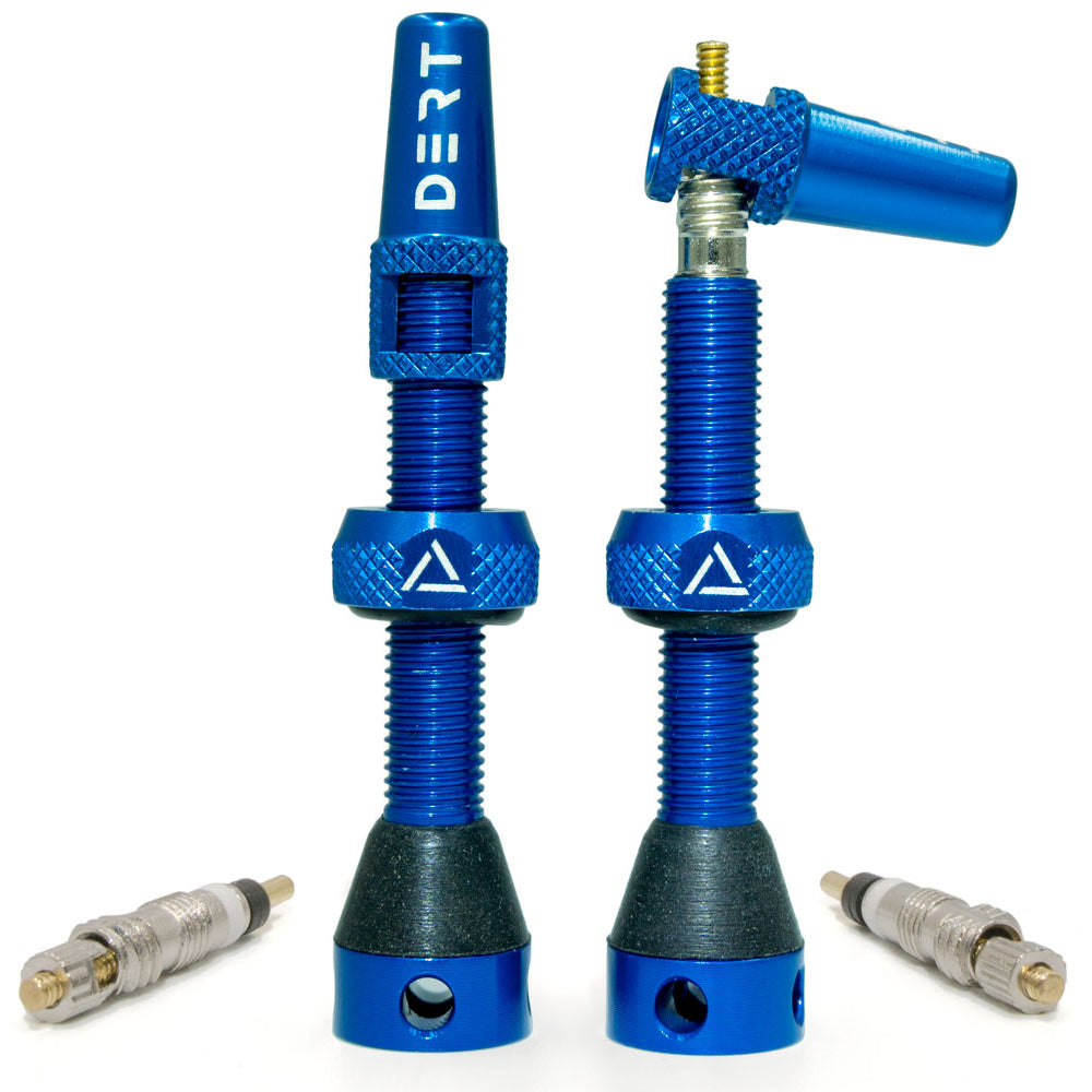 Dert Premium Tubeless Valve Kit - 44mm - Blue