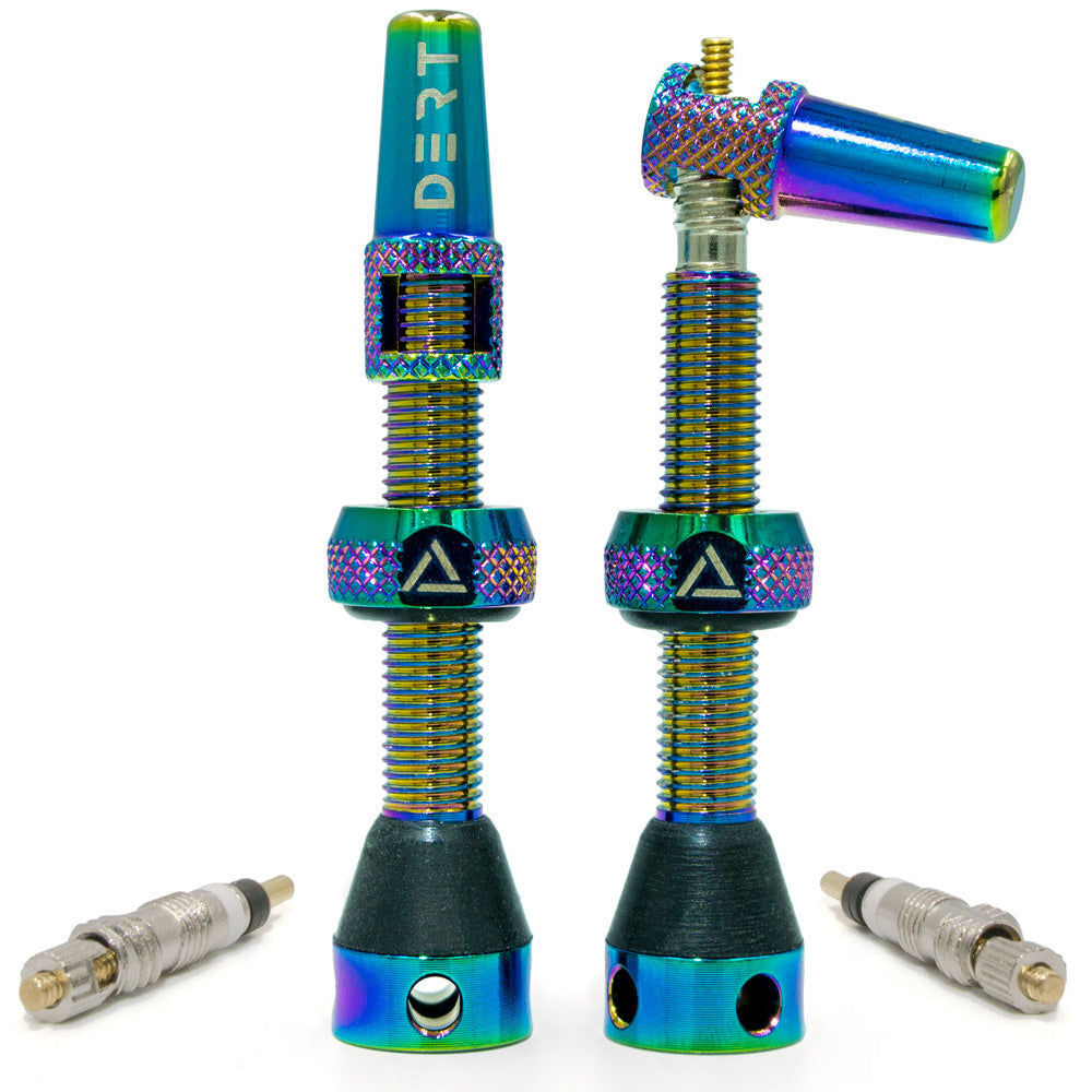 Dert Premium Tubeless Valve Kit - 44mm - Oil Slick