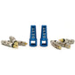 Dert Two in One Presta Valve Cap and Spare Cores - Blue - V2