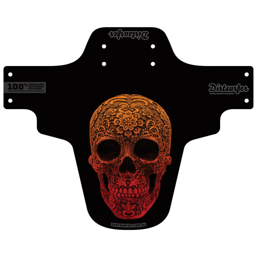 Dirtsurfer Mud Guard Fender - Carved Skull