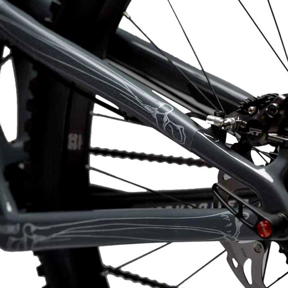 DyedBro Bones Bike Protection Film - Clear - White