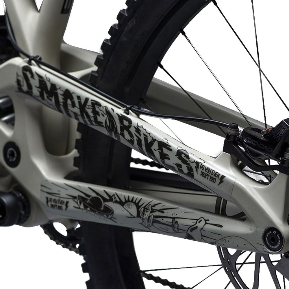 DyedBro Fluor Bike Protection Film - Clear - Black
