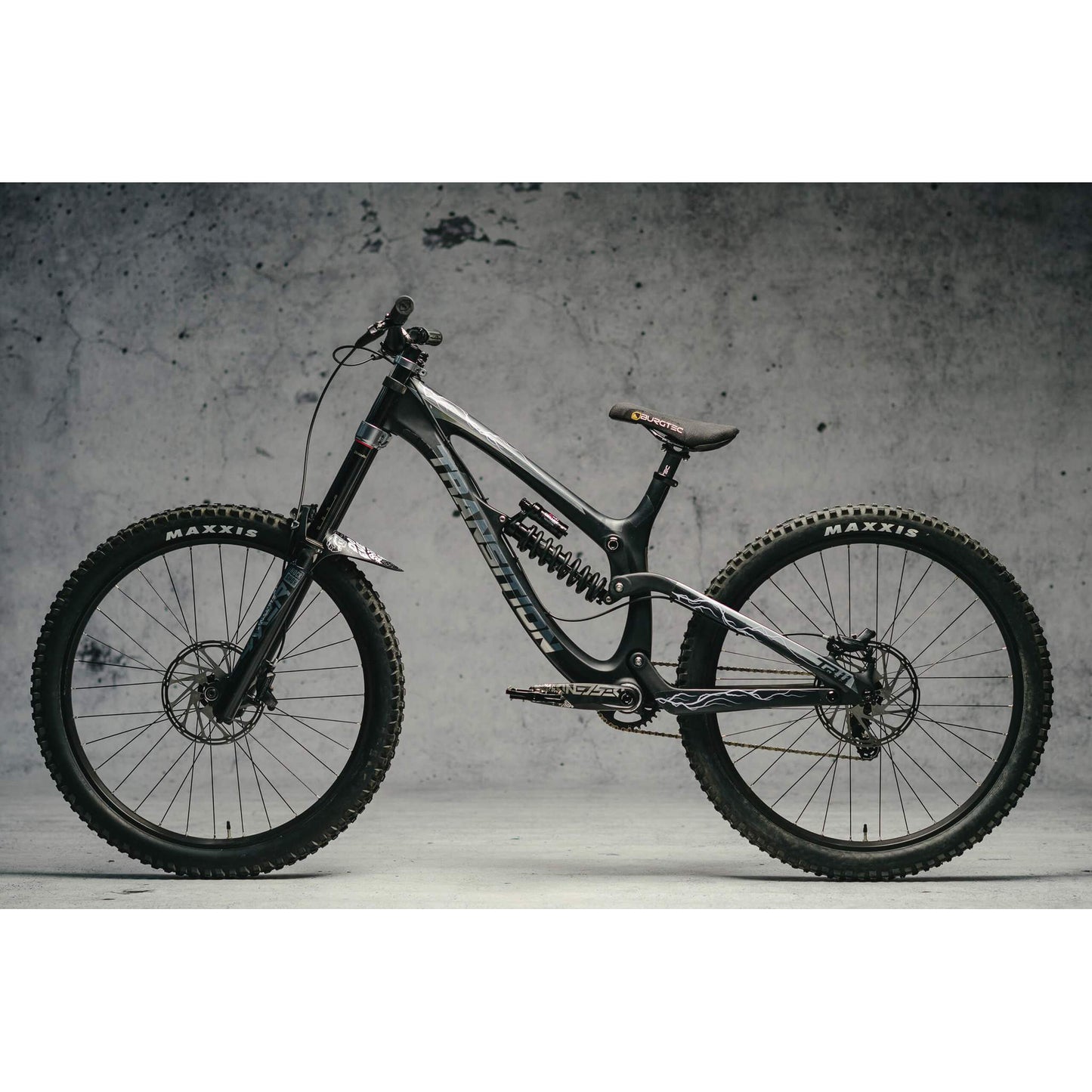 DyedBro Lightning Bike Protection Film - Clear - Blue