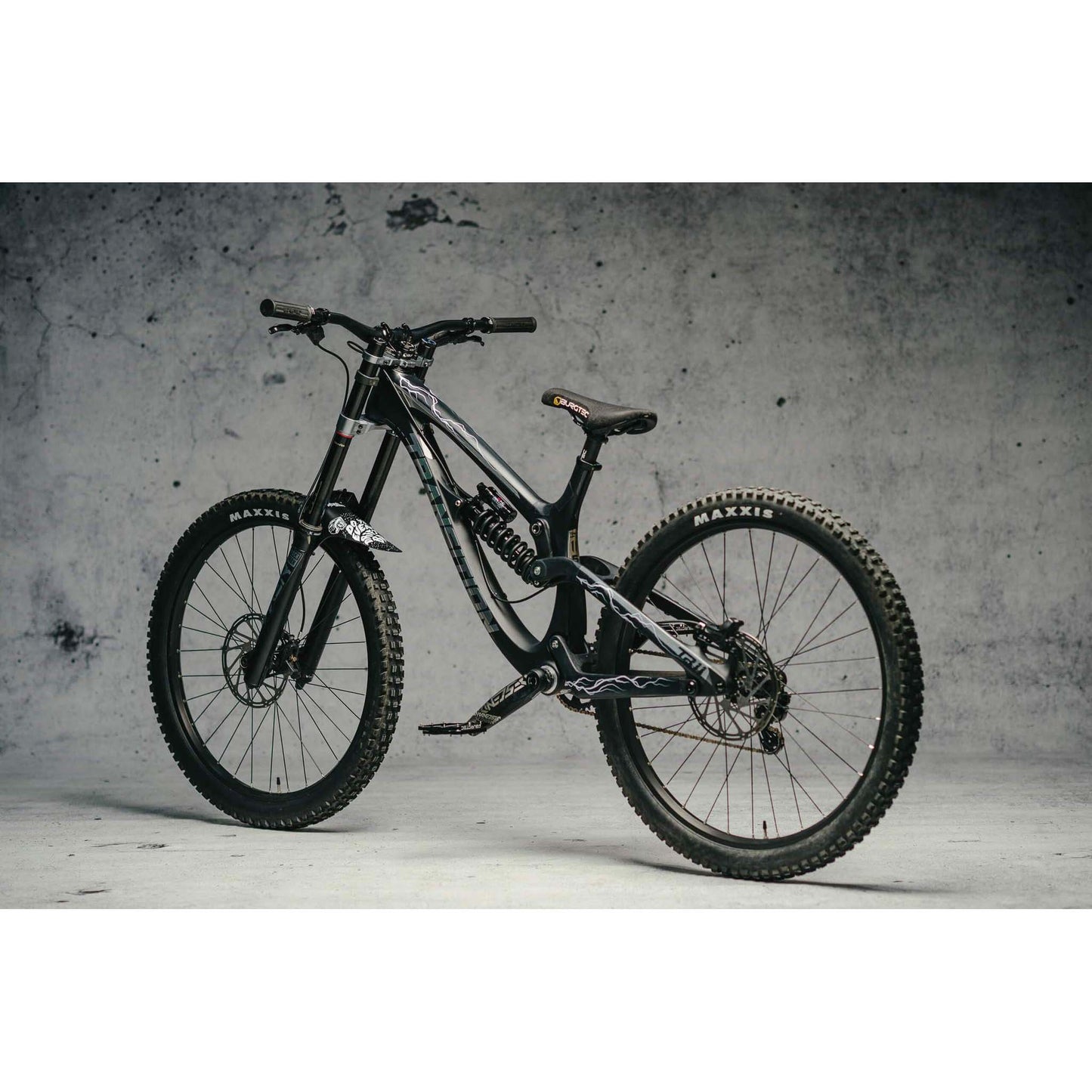 DyedBro Lightning Bike Protection Film - Clear - Blue