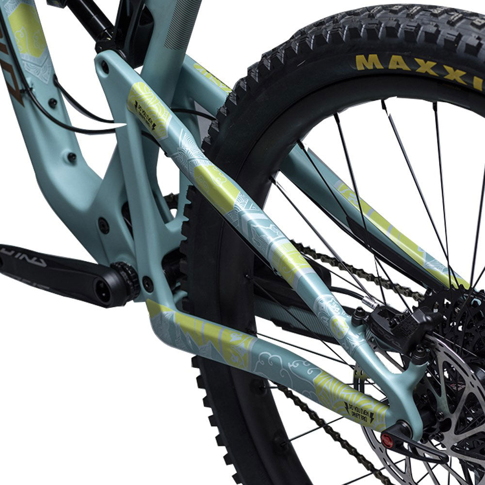 DyedBro Mandala Bike Protection Film - Clear - White - Colours