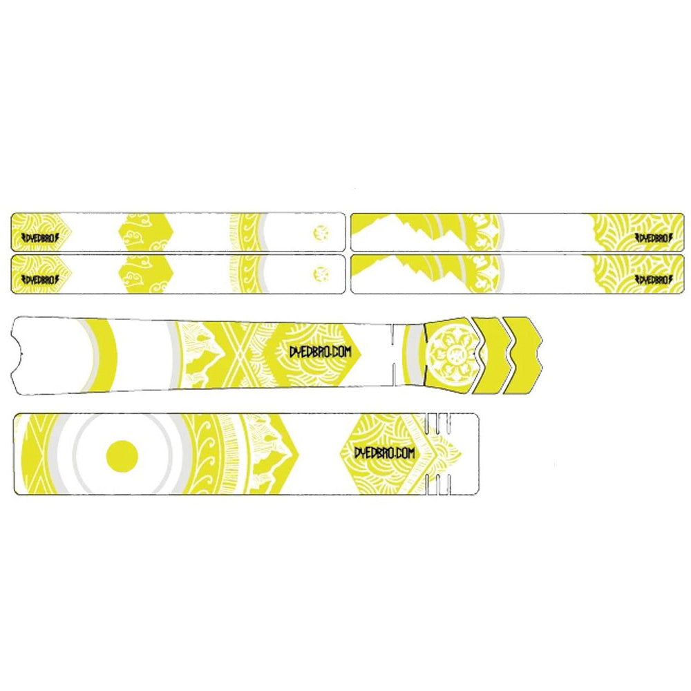 DyedBro Mandala Bike Protection Film - Clear - White - Colours