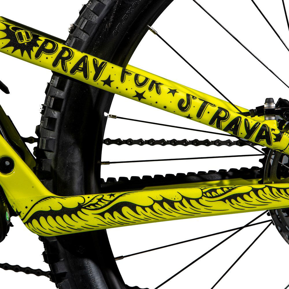 DyedBro Pray for Straya Bike Protection Film - Clear - Black