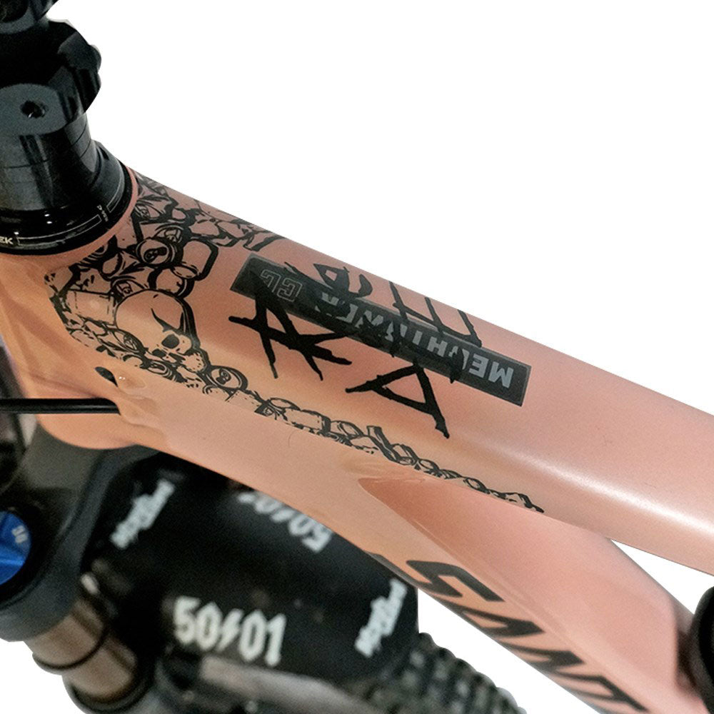 DyedBro Ride or Die Bike Protection Film - Clear - Black