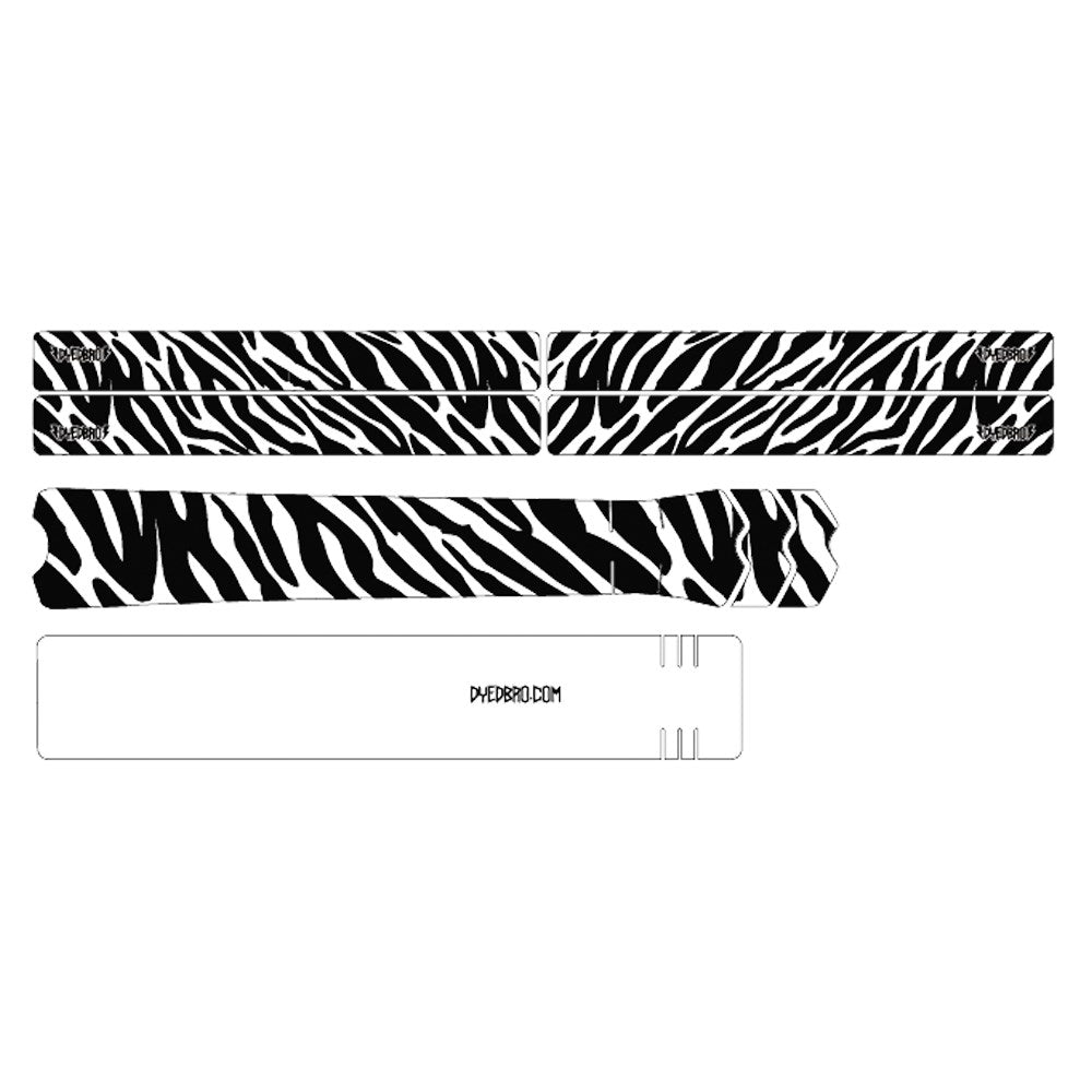 DyedBro Zebra Bike Protection Film - Clear - Black