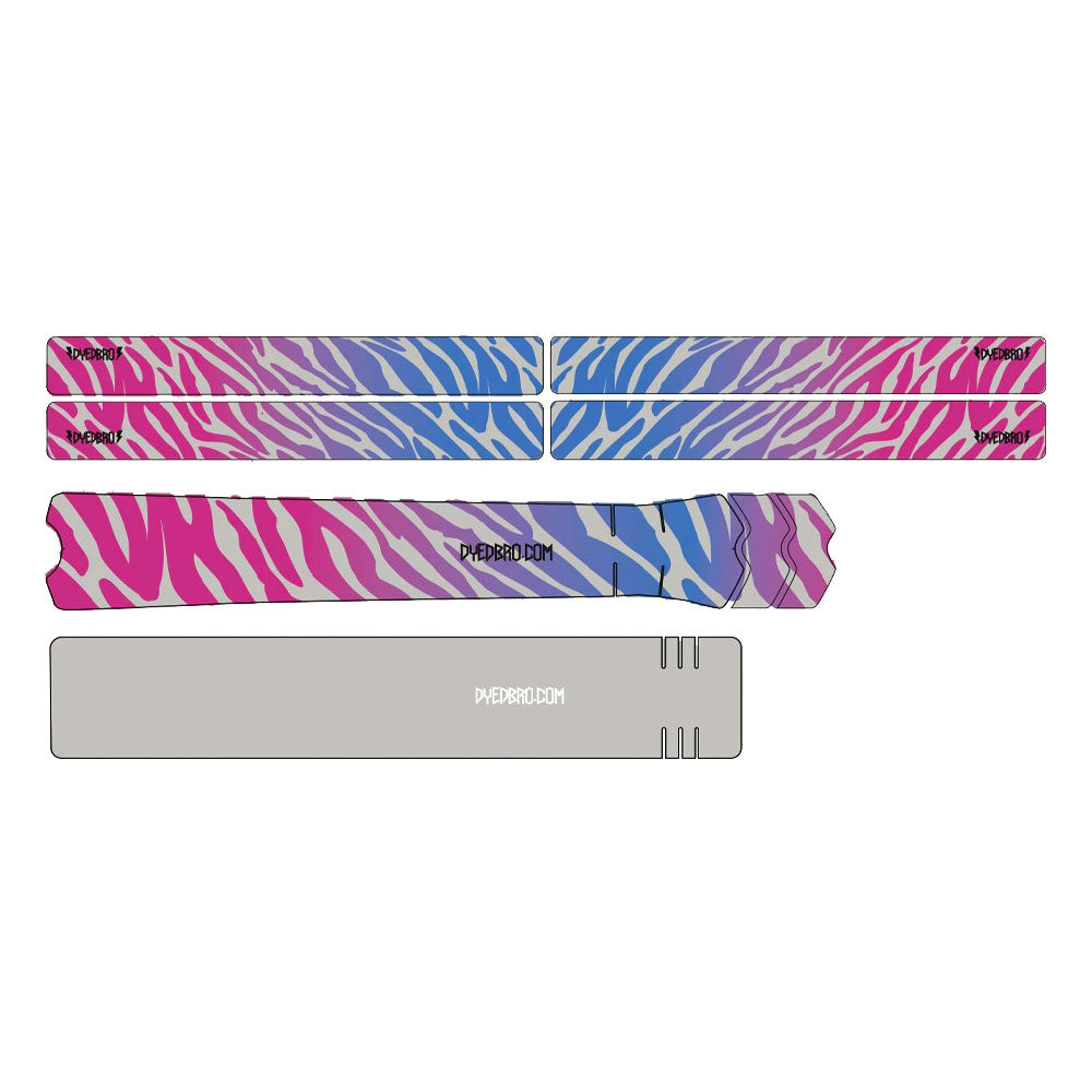 DyedBro Zebra Bike Protection Film - Retro - Clear - Colours