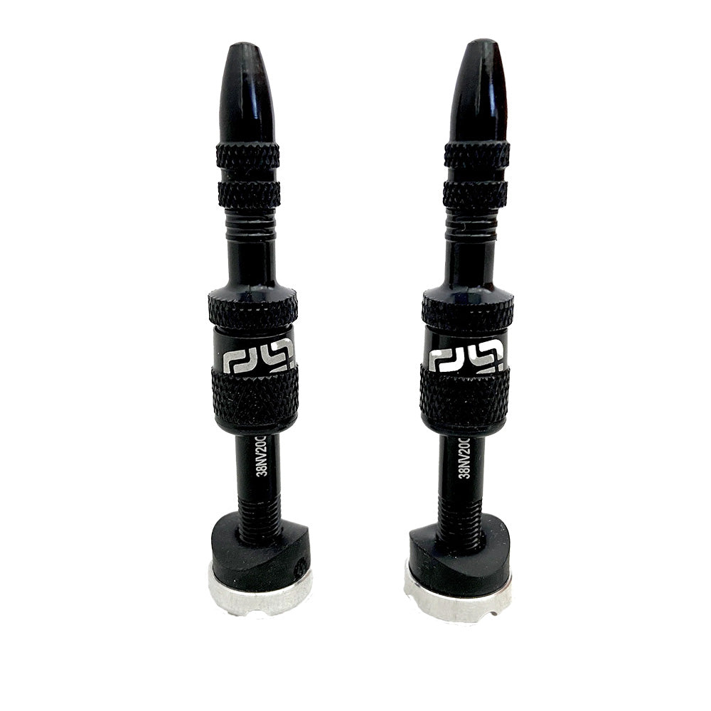 E-Thirteen Quickfill Tubeless Valves - Black - 23-31mm Depth