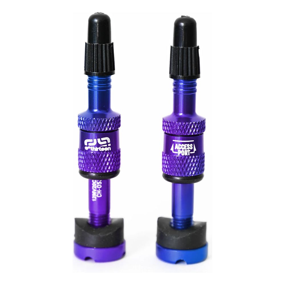 E-Thirteen Quickfill Tubeless Valves - Intergalactic - 23-31mm Depth