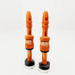 E-Thirteen Quickfill Tubeless Valves - Naranja - 16-24mm Depth