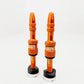 E-Thirteen Quickfill Tubeless Valves - Naranja - 23-31mm Depth