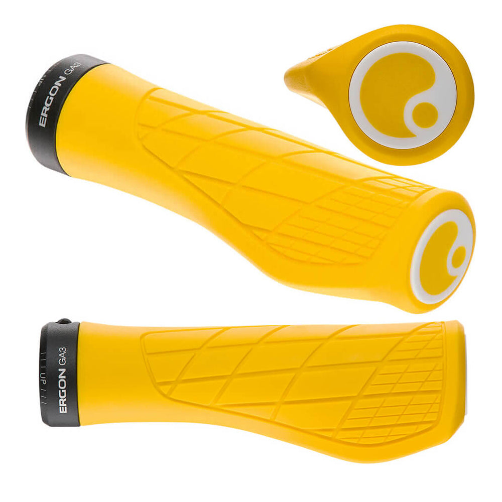 Ergon GA3 Lock On Grips - Yellow Mellow - Large - 2020