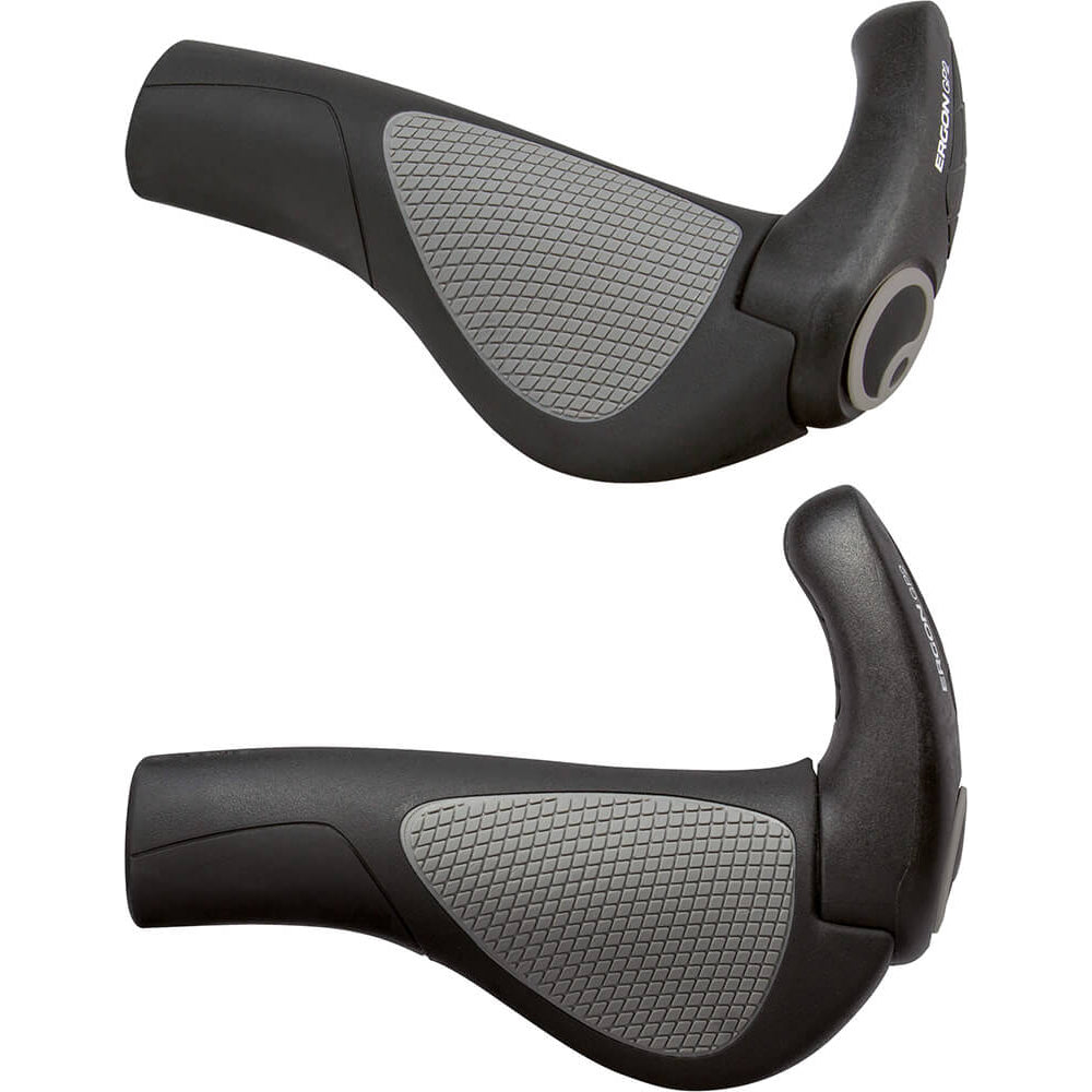 Ergon GP2 Lock On Grips with Barend - Black - Standard Length - 2020 - L